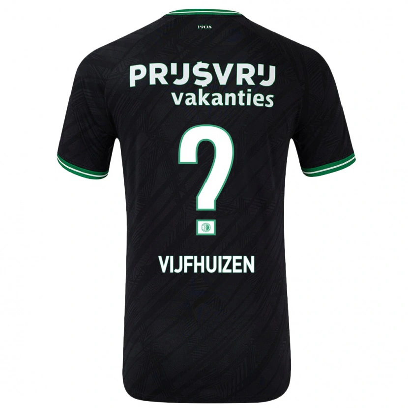 Danxen Hombre Camiseta Beer Vijfhuizen #0 Negro Verde 2ª Equipación 2024/25 La Camisa