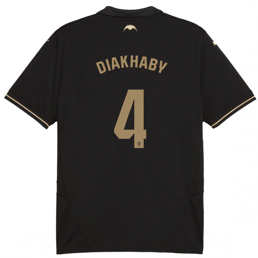 Danxen Hombre Camiseta Mouctar Diakhaby #4 Negro 2ª Equipación 2024/25 La Camisa