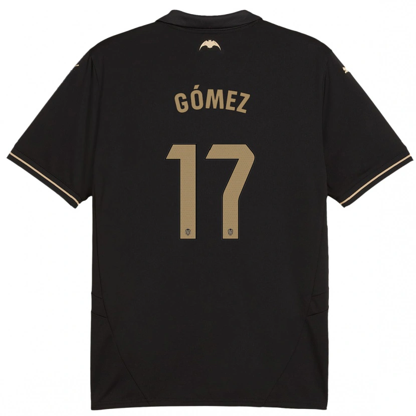 Danxen Hombre Camiseta Dani Gómez #17 Negro 2ª Equipación 2024/25 La Camisa