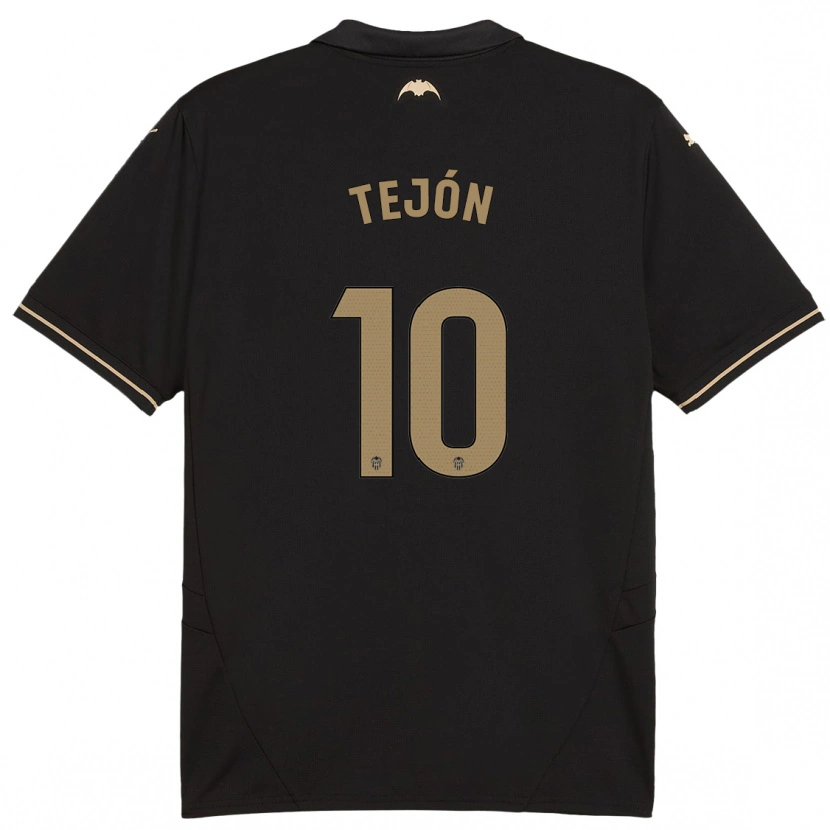 Danxen Hombre Camiseta Martín Tejón #10 Negro 2ª Equipación 2024/25 La Camisa