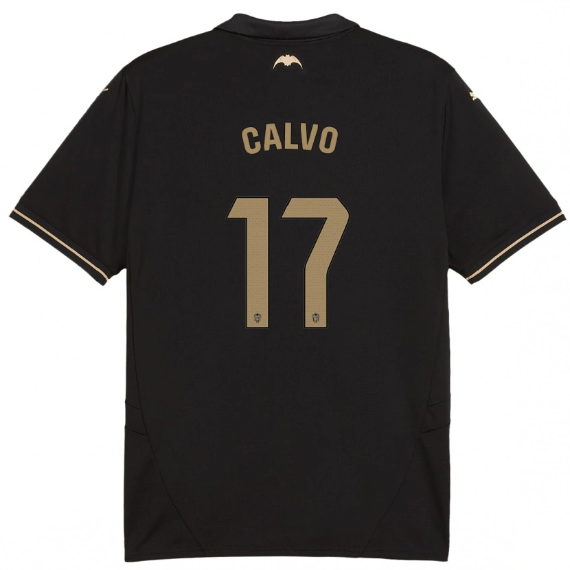 Danxen Hombre Camiseta Borja Calvo #17 Negro 2ª Equipación 2024/25 La Camisa
