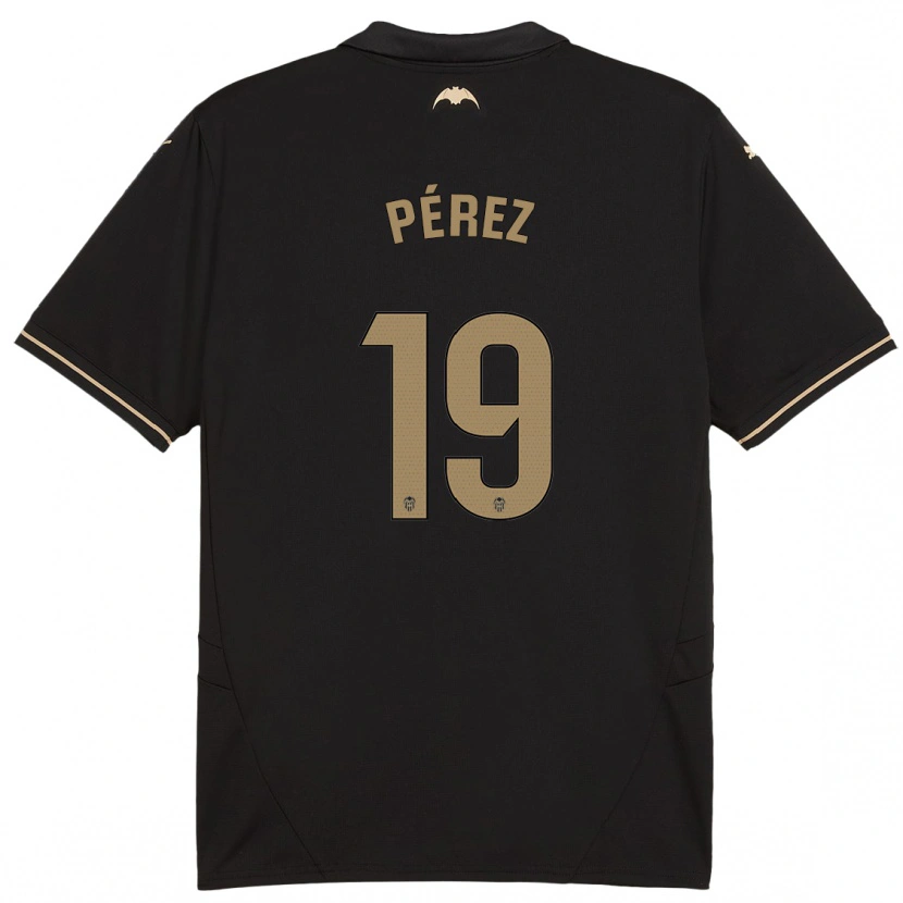 Danxen Hombre Camiseta Joselu Pérez #19 Negro 2ª Equipación 2024/25 La Camisa