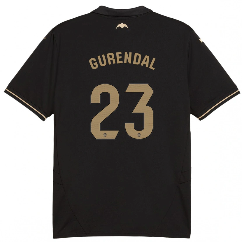 Danxen Hombre Camiseta Alexander Gurendal #23 Negro 2ª Equipación 2024/25 La Camisa