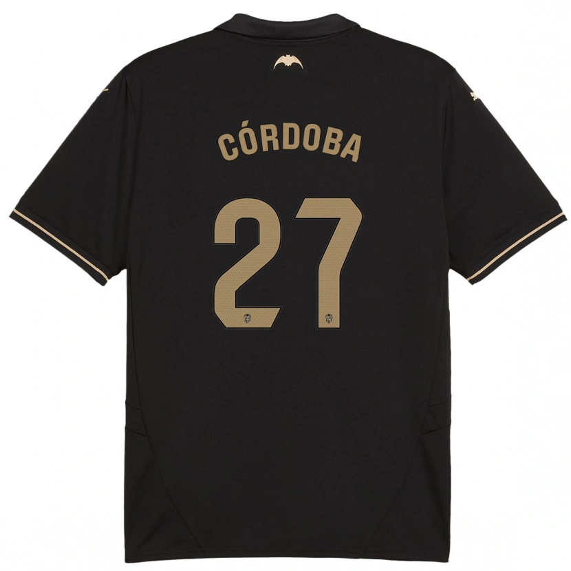 Danxen Hombre Camiseta Iker Córdoba #27 Negro 2ª Equipación 2024/25 La Camisa
