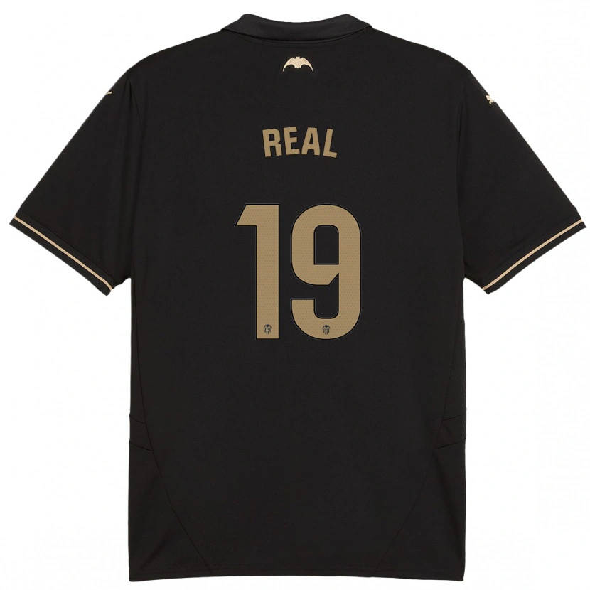 Danxen Hombre Camiseta Kerlly Real #19 Negro 2ª Equipación 2024/25 La Camisa