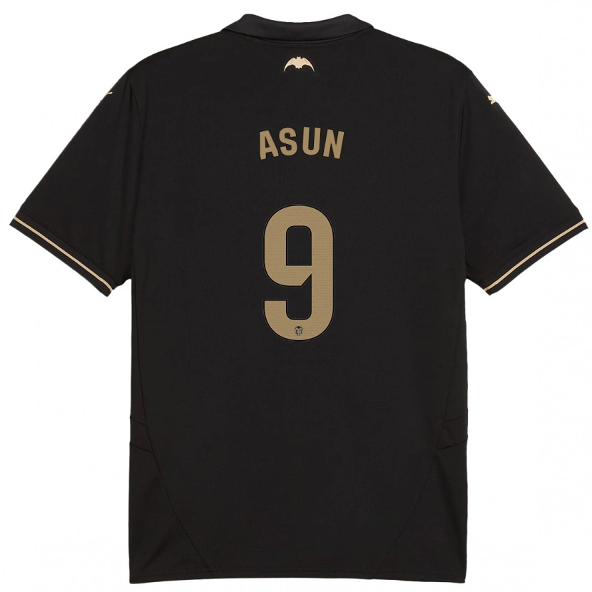 Danxen Hombre Camiseta Asun #9 Negro 2ª Equipación 2024/25 La Camisa