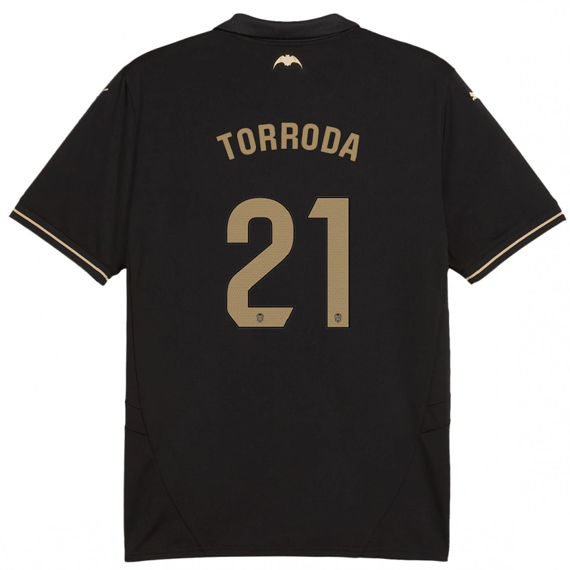 Danxen Hombre Camiseta Anna Torroda #21 Negro 2ª Equipación 2024/25 La Camisa