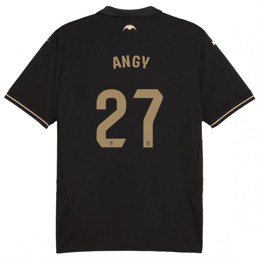 Danxen Hombre Camiseta Angy #27 Negro 2ª Equipación 2024/25 La Camisa