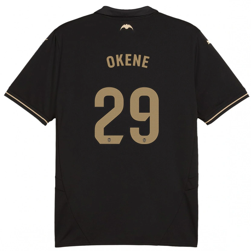 Danxen Hombre Camiseta Andrea Okene #29 Negro 2ª Equipación 2024/25 La Camisa