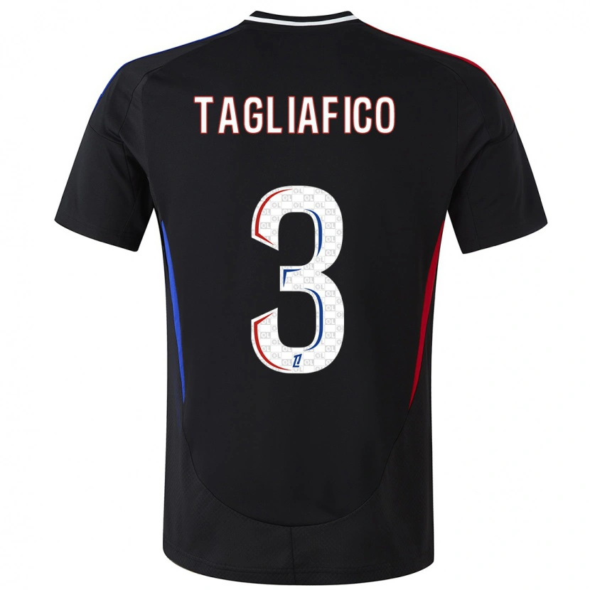 Danxen Hombre Camiseta Nicolás Tagliafico #3 Negro 2ª Equipación 2024/25 La Camisa