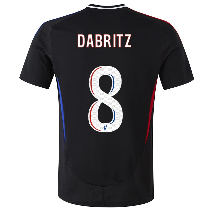 Danxen Hombre Camiseta Sara Däbritz #8 Negro 2ª Equipación 2024/25 La Camisa