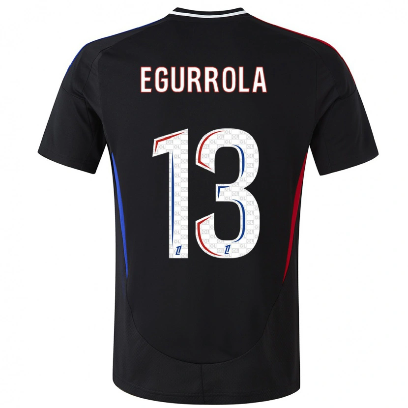Danxen Hombre Camiseta Damaris Egurrola #13 Negro 2ª Equipación 2024/25 La Camisa