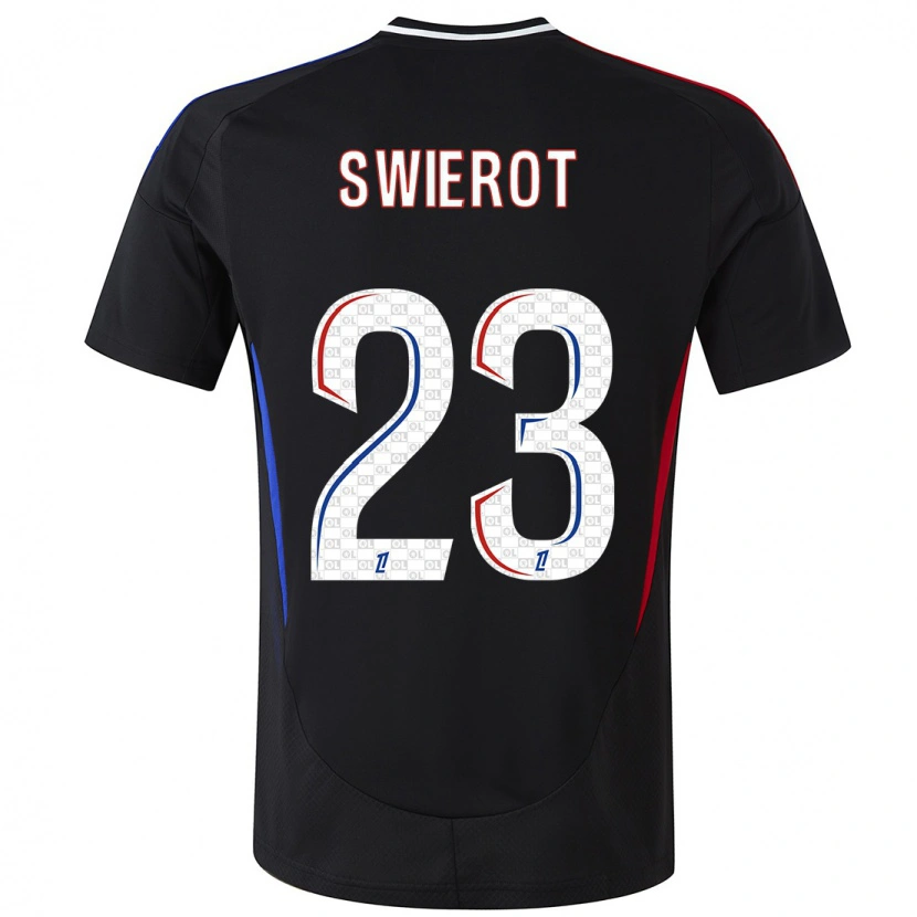 Danxen Hombre Camiseta Julie Swierot #23 Negro 2ª Equipación 2024/25 La Camisa
