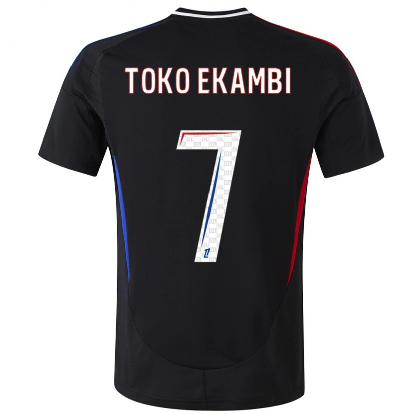 Danxen Hombre Camiseta Karl Toko Ekambi #7 Negro 2ª Equipación 2024/25 La Camisa