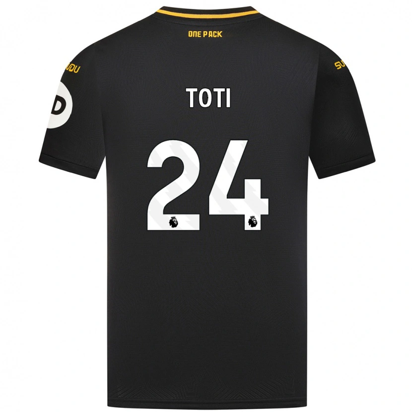 Danxen Hombre Camiseta Toti #24 Negro 2ª Equipación 2024/25 La Camisa