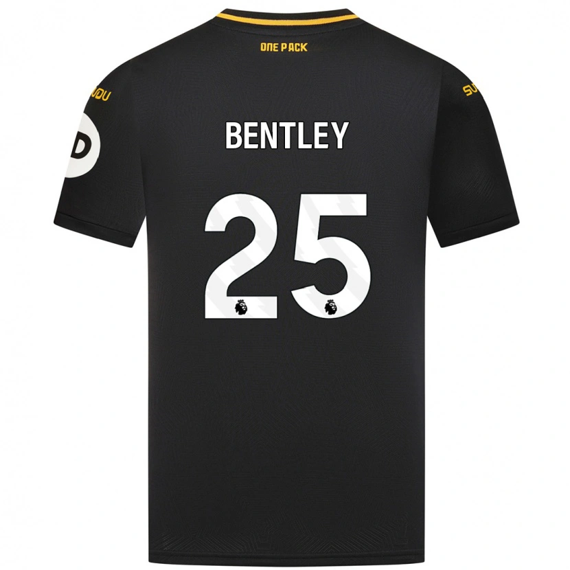 Danxen Hombre Camiseta Daniel Bentley #25 Negro 2ª Equipación 2024/25 La Camisa