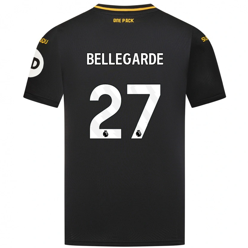Danxen Hombre Camiseta Jean-Ricner Bellegarde #27 Negro 2ª Equipación 2024/25 La Camisa