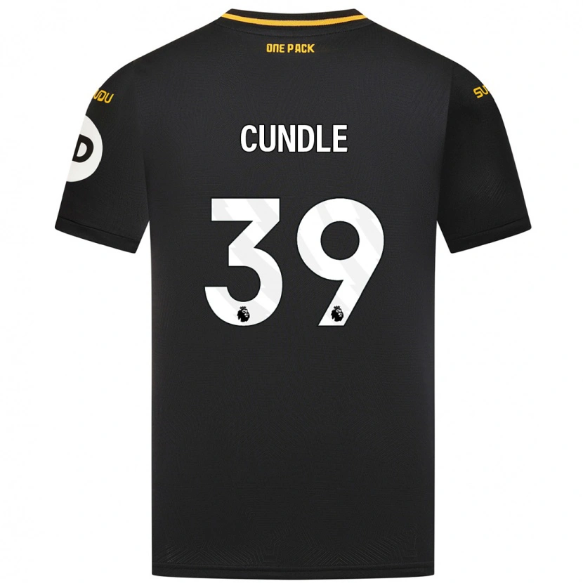 Danxen Hombre Camiseta Luke Cundle #39 Negro 2ª Equipación 2024/25 La Camisa
