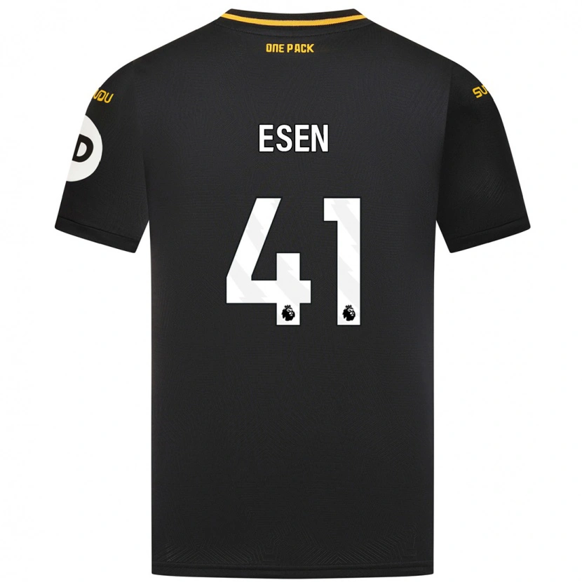 Danxen Hombre Camiseta Josh Esen #41 Negro 2ª Equipación 2024/25 La Camisa
