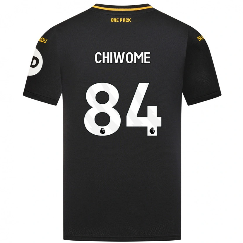 Danxen Hombre Camiseta Leon Chiwome #84 Negro 2ª Equipación 2024/25 La Camisa