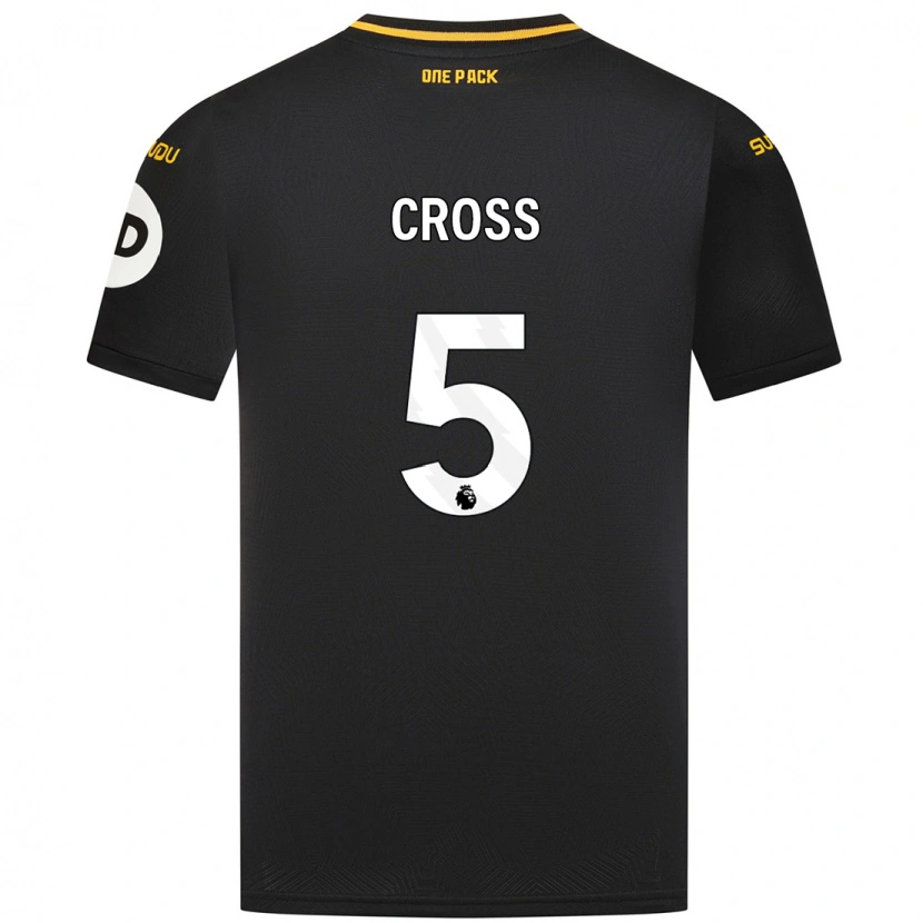 Danxen Hombre Camiseta Emma Cross #5 Negro 2ª Equipación 2024/25 La Camisa