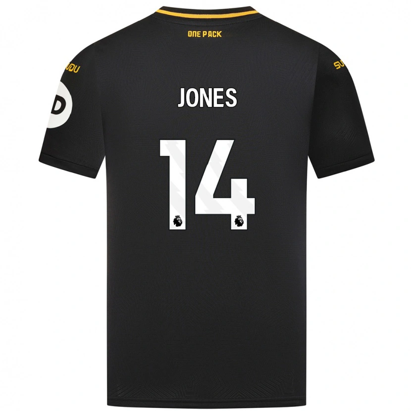 Danxen Hombre Camiseta Meesha Dudley-Jones #14 Negro 2ª Equipación 2024/25 La Camisa