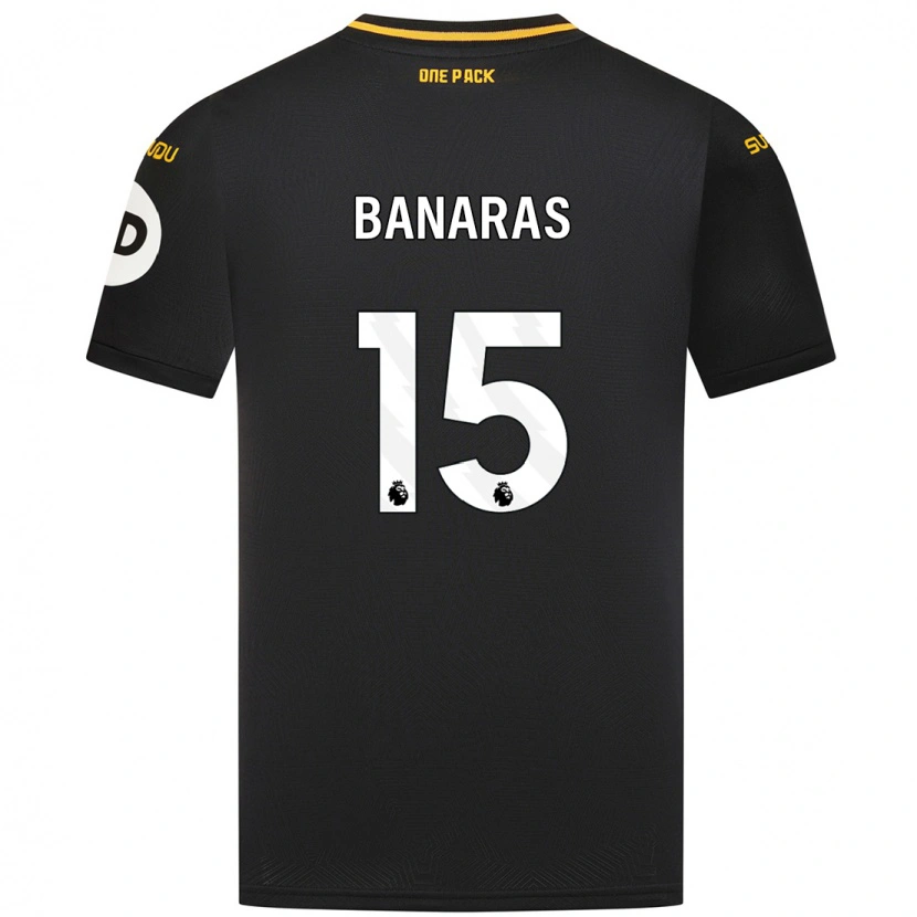 Danxen Hombre Camiseta Layla Banaras #15 Negro 2ª Equipación 2024/25 La Camisa