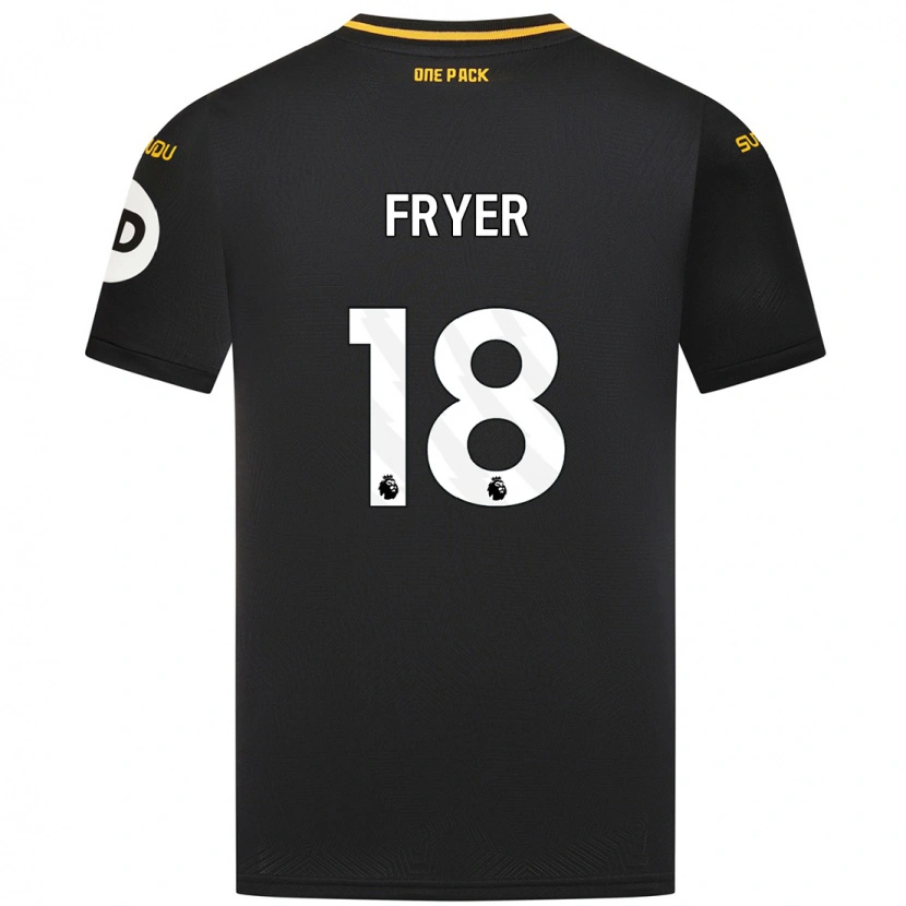 Danxen Hombre Camiseta Hannah Fryer #18 Negro 2ª Equipación 2024/25 La Camisa