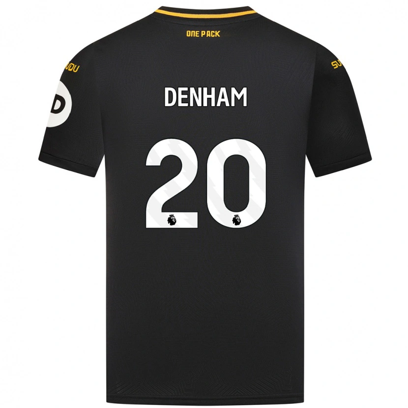 Danxen Hombre Camiseta Ania Denham #20 Negro 2ª Equipación 2024/25 La Camisa