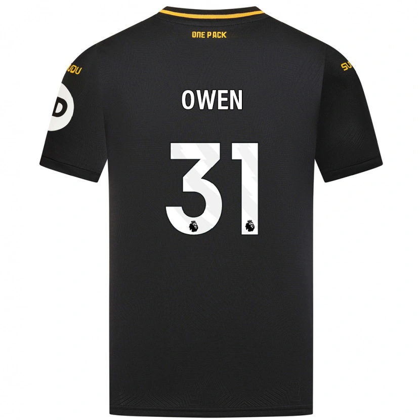 Danxen Hombre Camiseta Skye Owen #31 Negro 2ª Equipación 2024/25 La Camisa