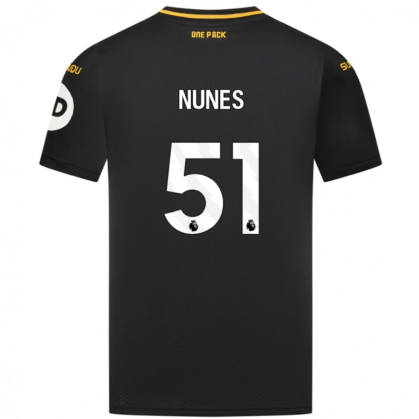 Danxen Hombre Camiseta Grazi Nunes #51 Negro 2ª Equipación 2024/25 La Camisa