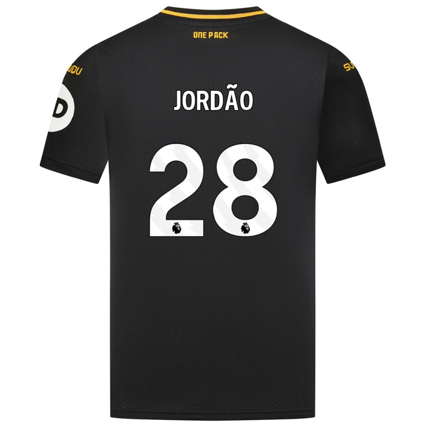 Danxen Hombre Camiseta Bruno Jordão #28 Negro 2ª Equipación 2024/25 La Camisa