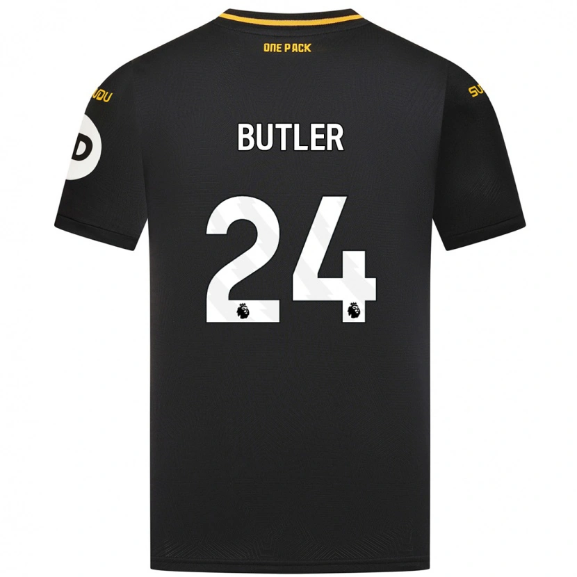 Danxen Hombre Camiseta Elli Butler #24 Negro 2ª Equipación 2024/25 La Camisa