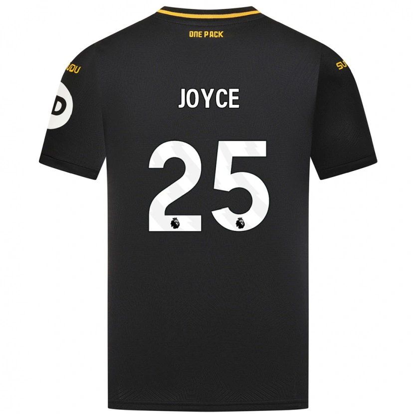 Danxen Hombre Camiseta Leonie Joyce #25 Negro 2ª Equipación 2024/25 La Camisa