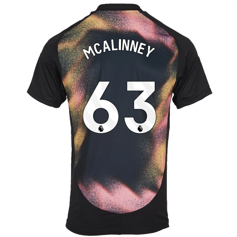 Danxen Hombre Camiseta Liam Mcalinney #63 Negro Blanco 2ª Equipación 2024/25 La Camisa
