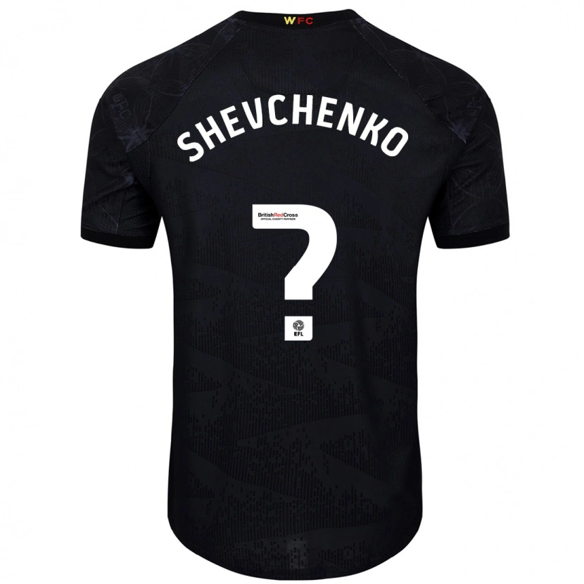 Danxen Hombre Camiseta Kristian Shevchenko #0 Negro Blanco 2ª Equipación 2024/25 La Camisa