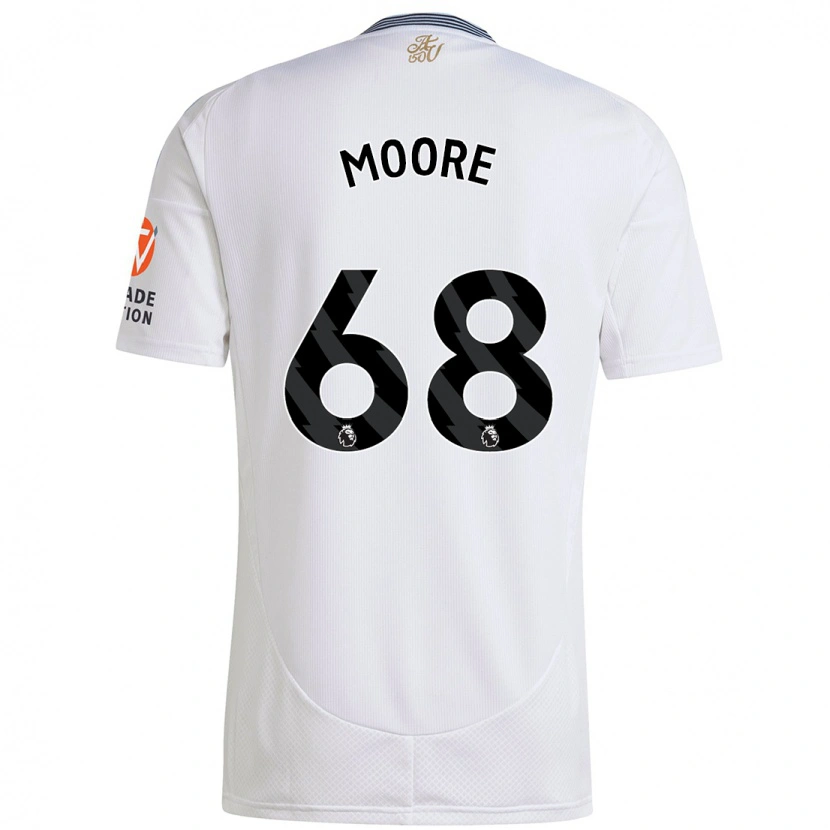 Danxen Hombre Camiseta Kobei Moore #68 Blanco 2ª Equipación 2024/25 La Camisa