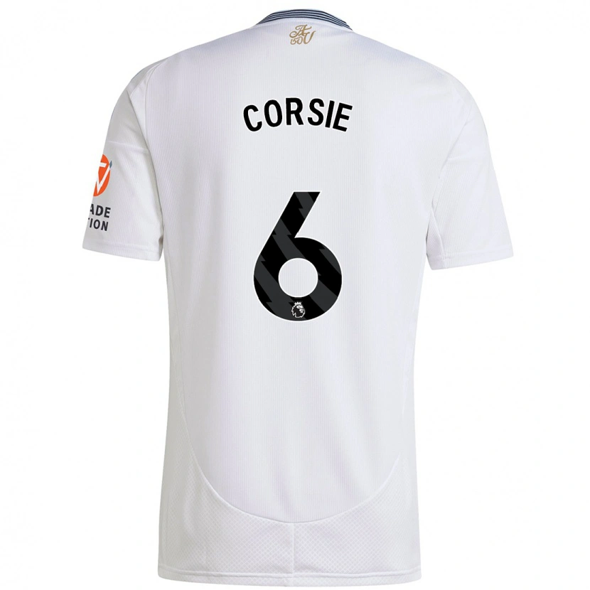 Danxen Hombre Camiseta Rachel Corsie #6 Blanco 2ª Equipación 2024/25 La Camisa