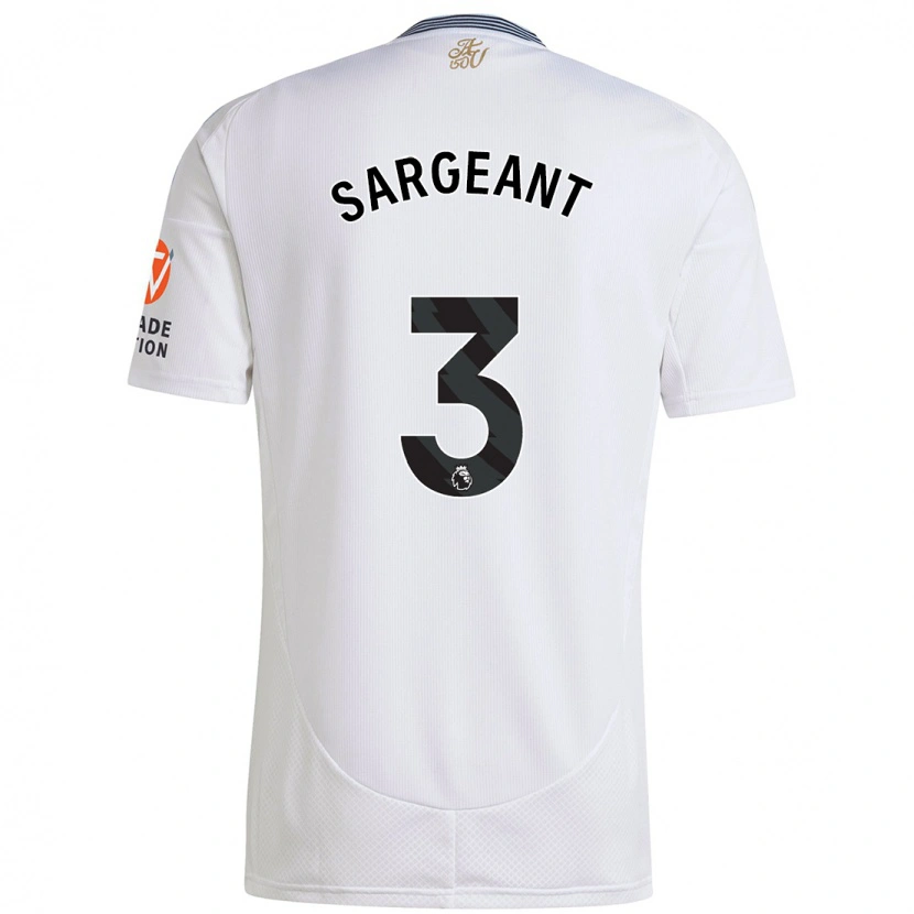 Danxen Hombre Camiseta Meaghan Sargeant #3 Blanco 2ª Equipación 2024/25 La Camisa