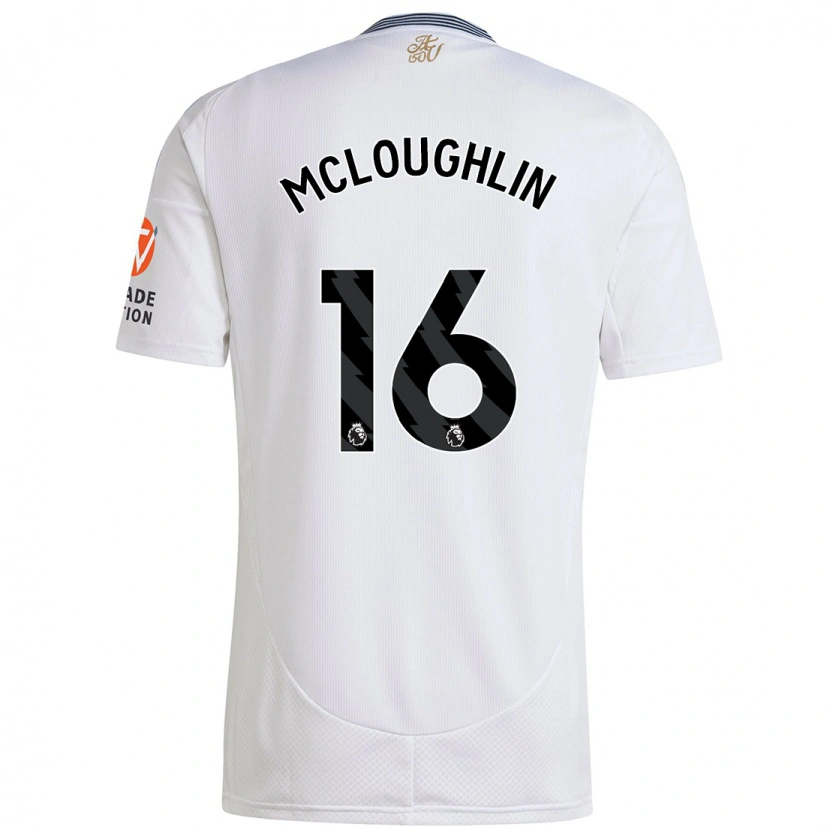 Danxen Hombre Camiseta Olivia Mcloughlin #16 Blanco 2ª Equipación 2024/25 La Camisa