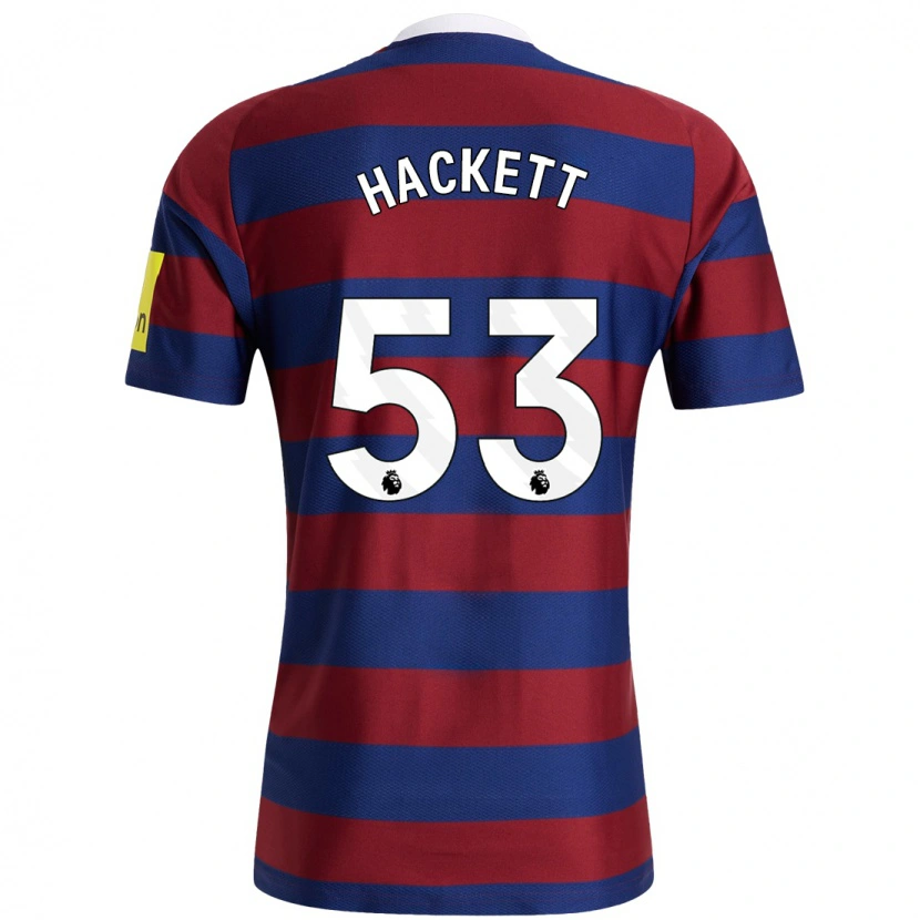 Danxen Hombre Camiseta Jordan Hackett #53 Burdeos Azul Marino 2ª Equipación 2024/25 La Camisa