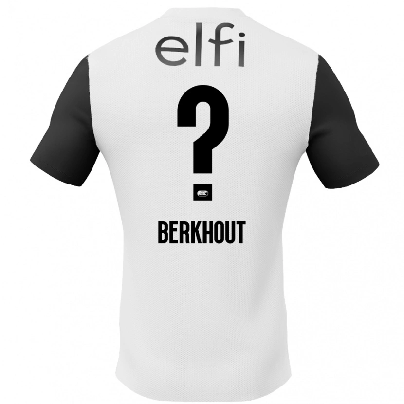 Danxen Hombre Camiseta Jorn Berkhout #0 Blanco Negro 2ª Equipación 2024/25 La Camisa