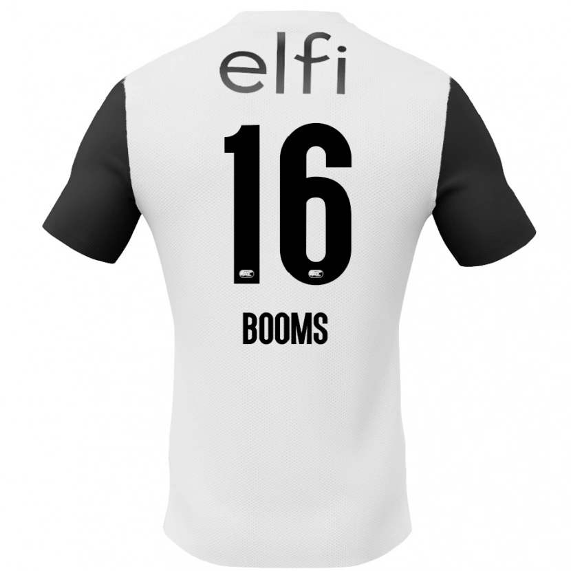 Danxen Hombre Camiseta Trinette Booms #16 Blanco Negro 2ª Equipación 2024/25 La Camisa