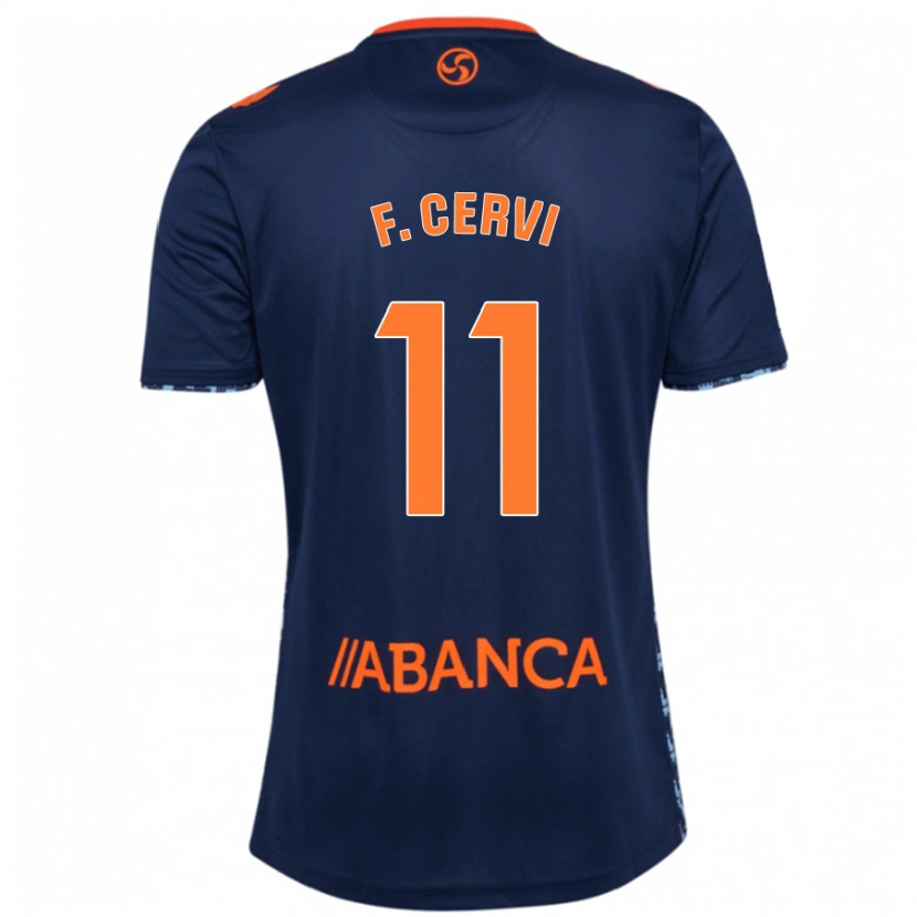 Danxen Hombre Camiseta Franco Cervi #11 Azul Marino 2ª Equipación 2024/25 La Camisa