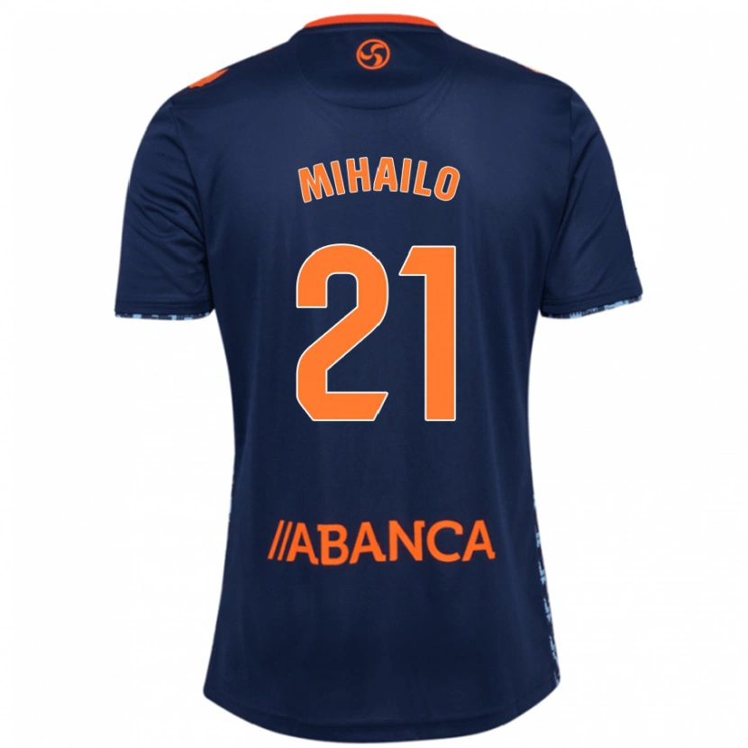 Danxen Hombre Camiseta Mihailo Ristic #21 Azul Marino 2ª Equipación 2024/25 La Camisa