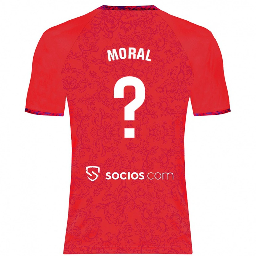 Danxen Hombre Camiseta Lucía Moral #0 Rojo 2ª Equipación 2024/25 La Camisa