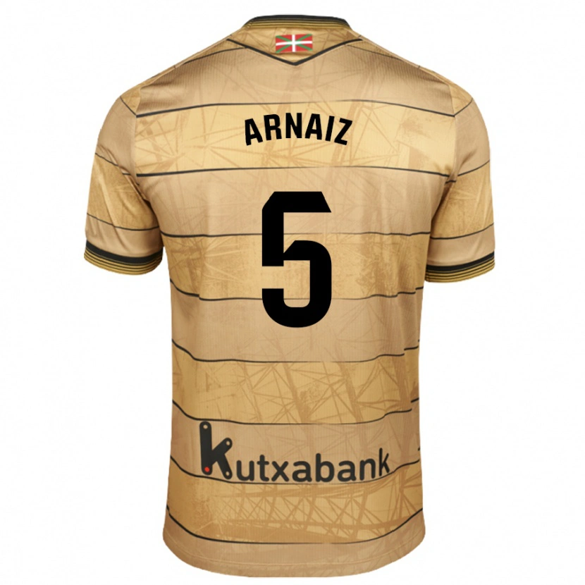 Danxen Hombre Camiseta Iris Arnaiz #5 Marrón 2ª Equipación 2024/25 La Camisa