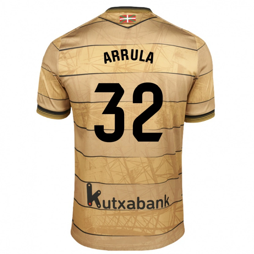 Danxen Hombre Camiseta Julia Arrula #32 Marrón 2ª Equipación 2024/25 La Camisa