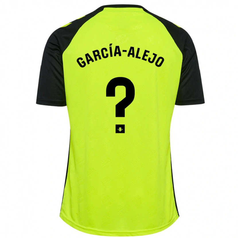 Danxen Hombre Camiseta Raúl García-Alejo #0 Amarillo Fluorescente Negro 2ª Equipación 2024/25 La Camisa