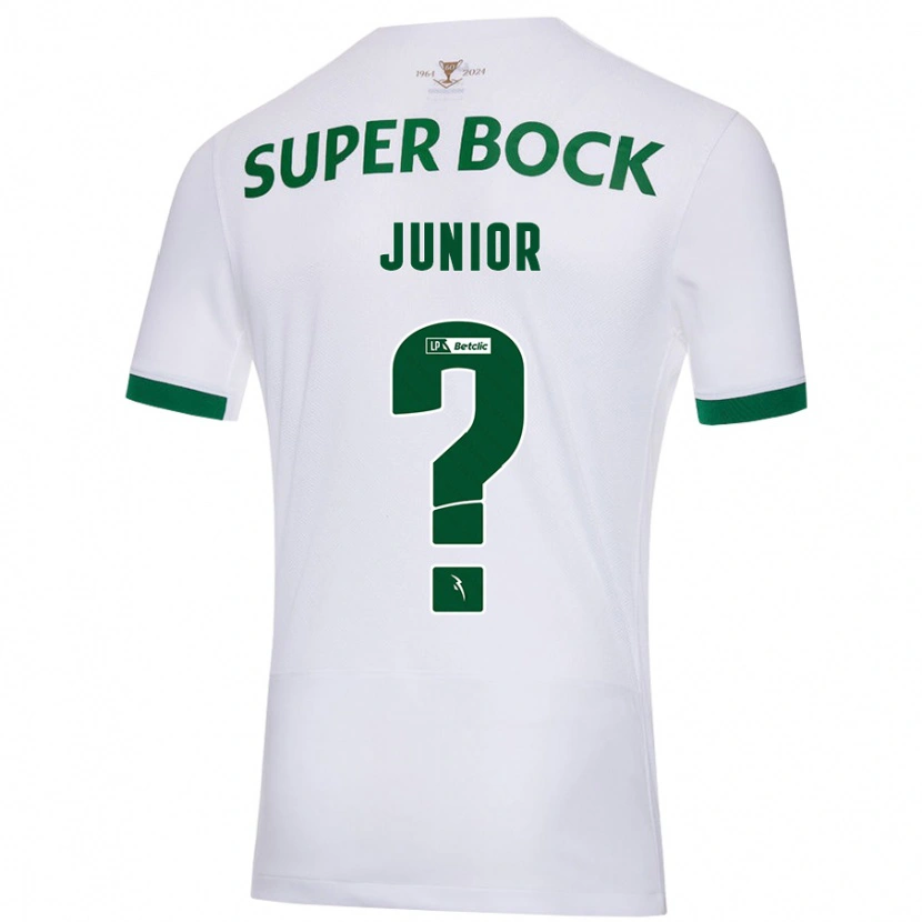 Danxen Hombre Camiseta Marlon Junior #0 Blanco Verde 2ª Equipación 2024/25 La Camisa